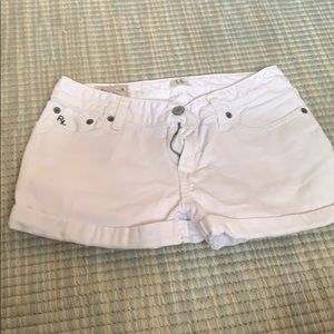 Polo high waisted denim shorts